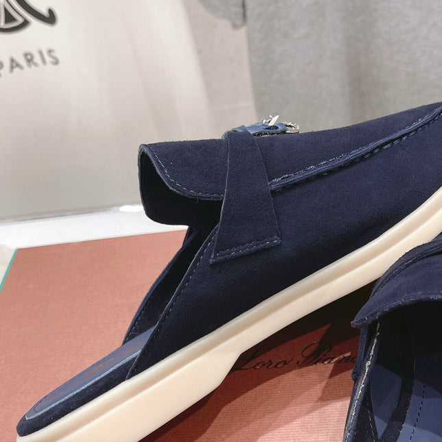 LP CHARMS WALK BABOUCHE LOAFERS DENIM SUEDE