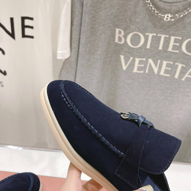 LP CHARMS WALK BABOUCHE LOAFERS DENIM SUEDE