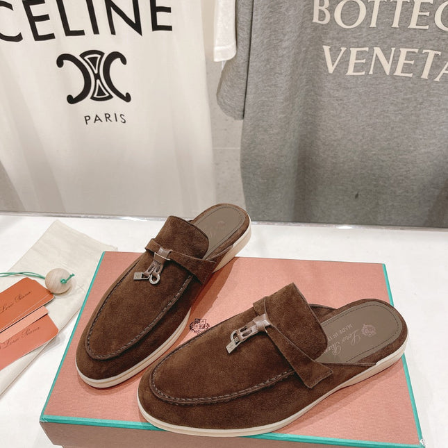 LP CHARMS WALK BABOUCHE LOAFERS BROWN SUEDE