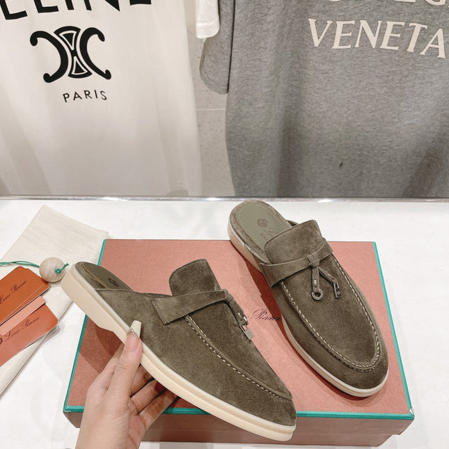 LP CHARMS WALK BABOUCHE LOAFERS CEDAR SUEDE