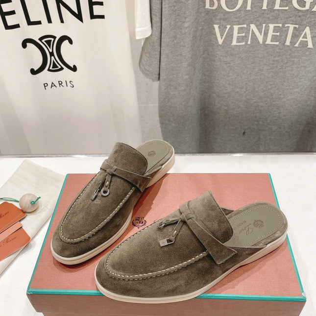 LP CHARMS WALK BABOUCHE LOAFERS CEDAR SUEDE