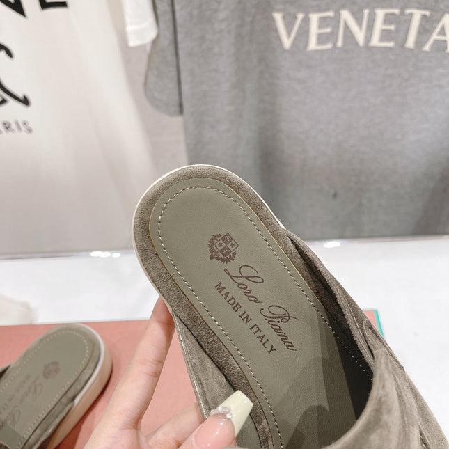 LP CHARMS WALK BABOUCHE LOAFERS CEDAR SUEDE