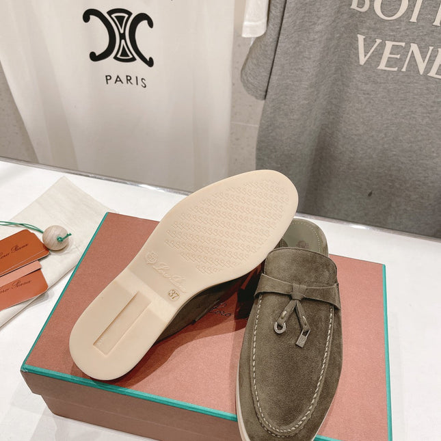 LP CHARMS WALK BABOUCHE LOAFERS CEDAR SUEDE