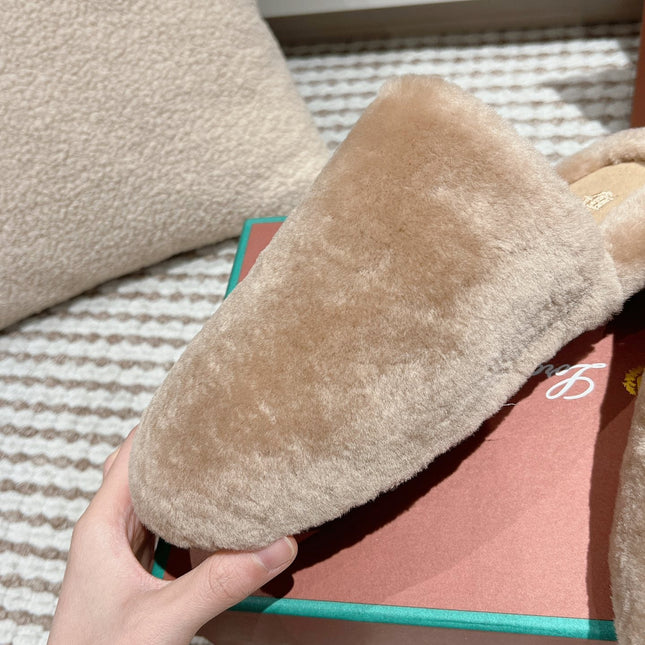 LP NATURAL WINTERCOZY WOOL ALMOND SLIPPERS