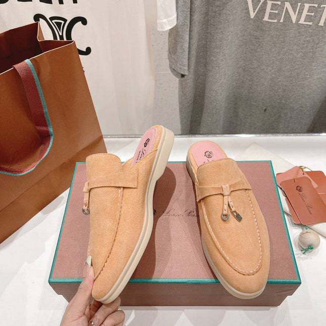 LP CHARMS WALK BABOUCHE LOAFERS CANTALOUPE SUEDE