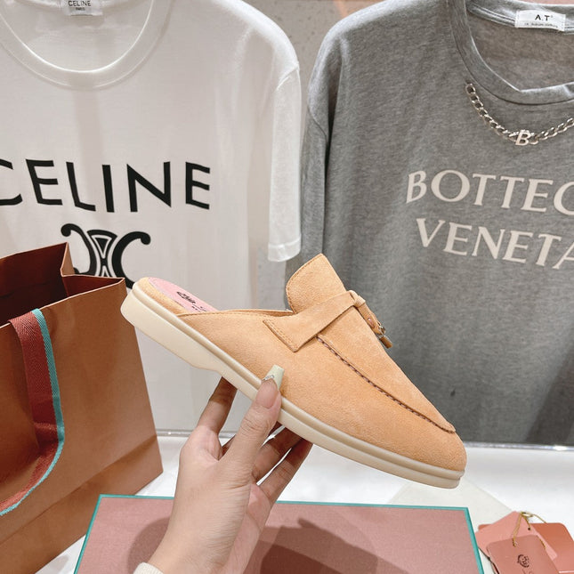 LP CHARMS WALK BABOUCHE LOAFERS CANTALOUPE SUEDE