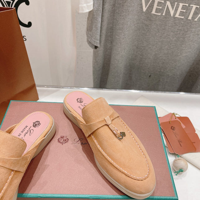 LP CHARMS WALK BABOUCHE LOAFERS CANTALOUPE SUEDE