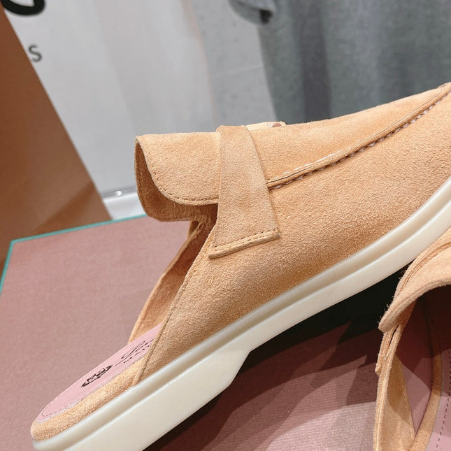 LP CHARMS WALK BABOUCHE LOAFERS CANTALOUPE SUEDE
