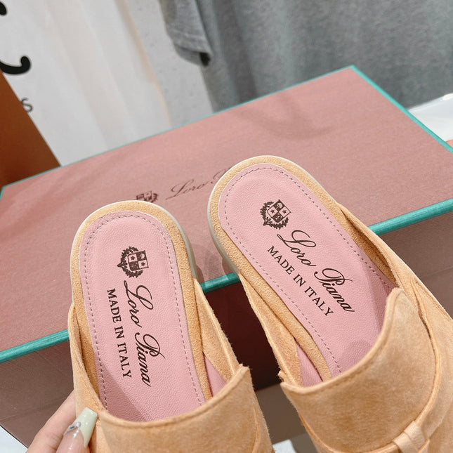 LP CHARMS WALK BABOUCHE LOAFERS CANTALOUPE SUEDE