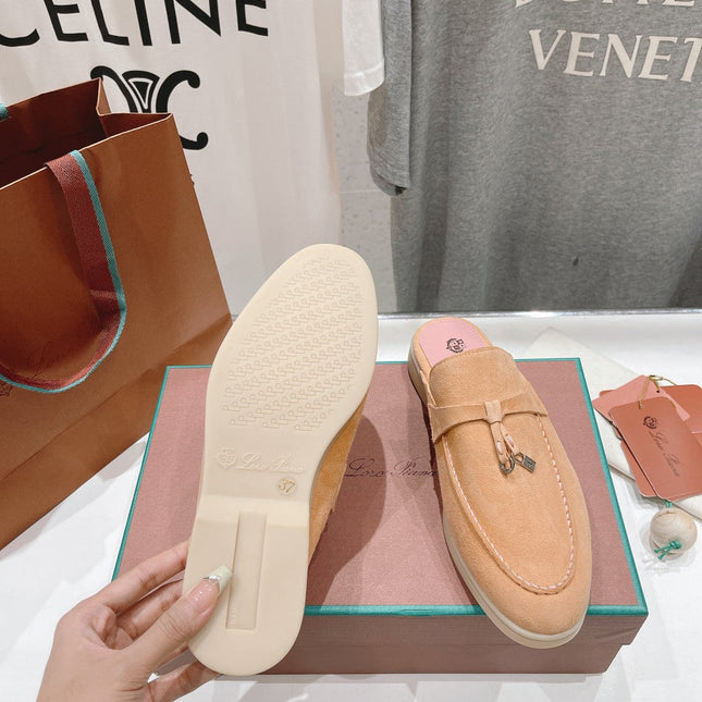 LP CHARMS WALK BABOUCHE LOAFERS CANTALOUPE SUEDE
