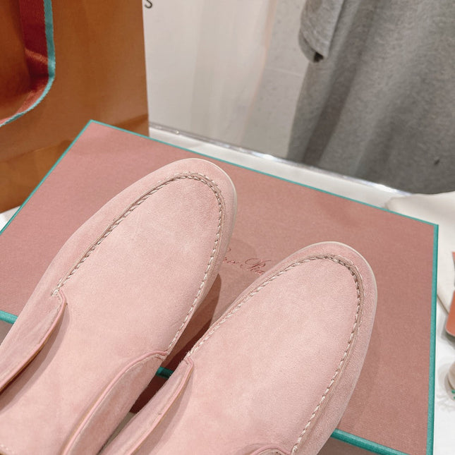 LP HIGH TOP OPEN WALK LOAFERS PASTEL PINK SUEDE