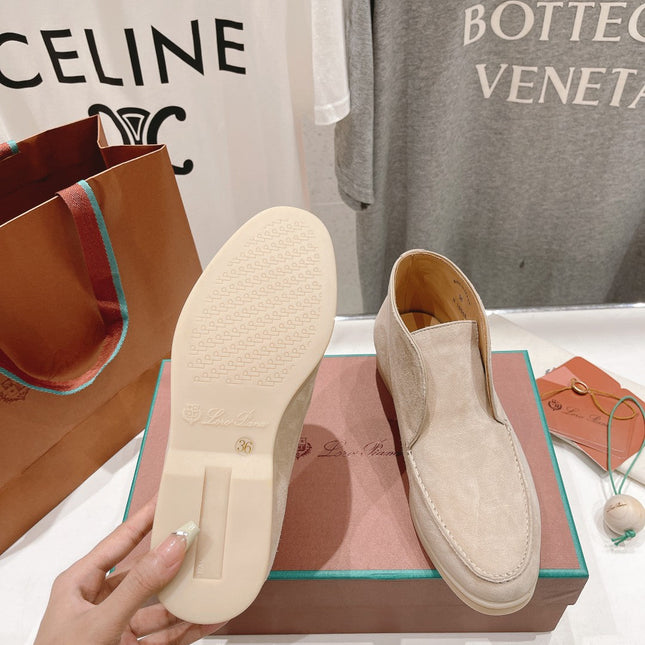 LP HIGH TOP OPEN WALK LOAFERS BEIGE SUEDE
