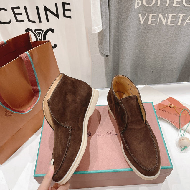 LP HIGH TOP OPEN WALK LOAFERS BROWN SUEDE