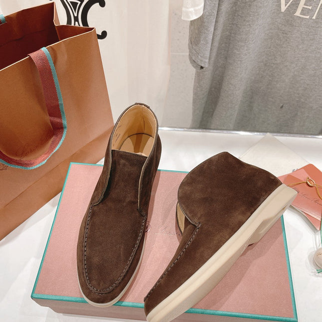 LP HIGH TOP OPEN WALK LOAFERS BROWN SUEDE