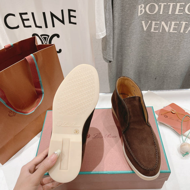 LP HIGH TOP OPEN WALK LOAFERS BROWN SUEDE