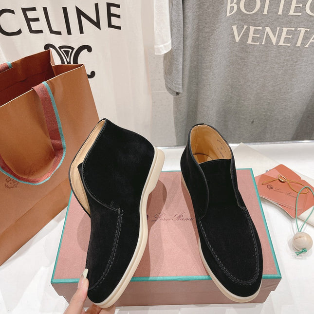 LP HIGH TOP OPEN WALK LOAFERS BLACK SUEDE