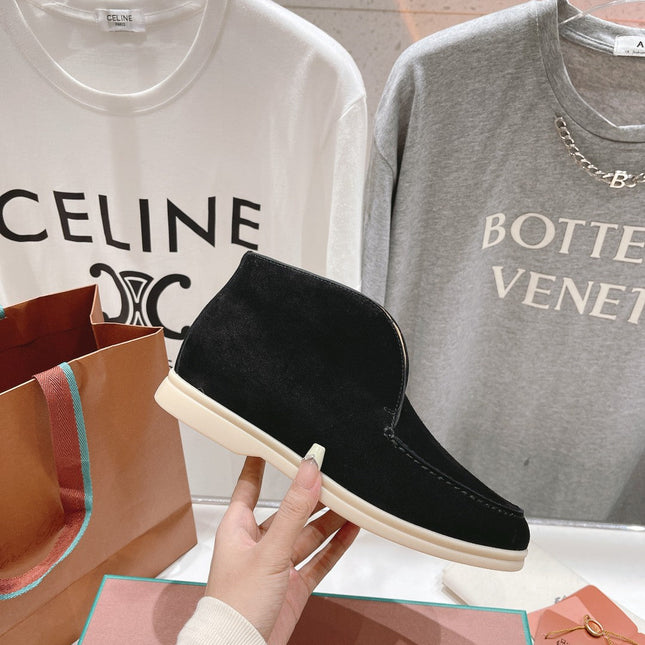 LP HIGH TOP OPEN WALK LOAFERS BLACK SUEDE