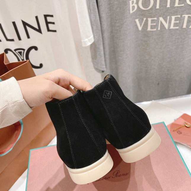 LP HIGH TOP OPEN WALK LOAFERS BLACK SUEDE