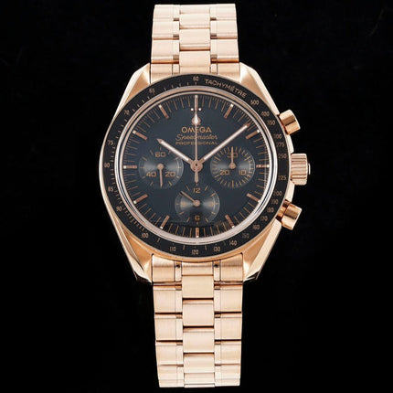 SPEEDMASTER 42 MM ROSE GOLD CASE WITH BLACK DIAL