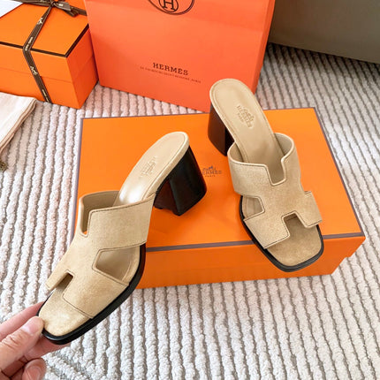 HELIA 60 SANDAL IN TUSCAN BEIGE SUEDE