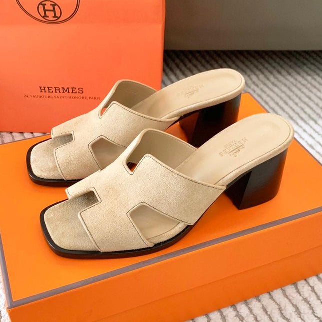 HELIA 60 SANDAL IN TUSCAN BEIGE SUEDE