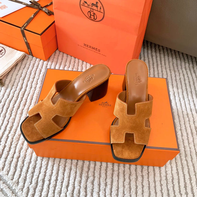 HELIA 60 SANDAL IN BRONZE BROWN SUEDE