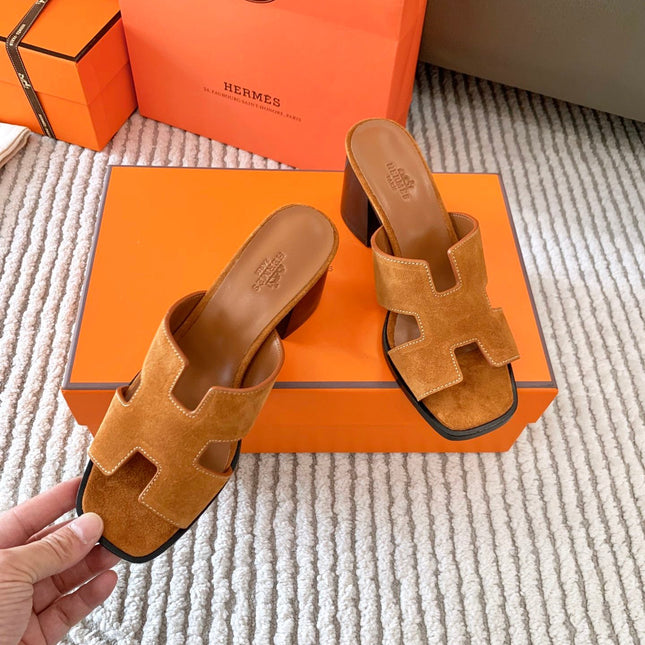 HELIA 60 SANDAL IN BRONZE BROWN SUEDE