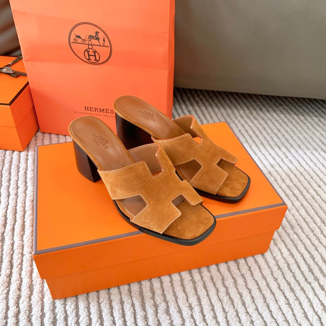 HELIA 60 SANDAL IN BRONZE BROWN SUEDE