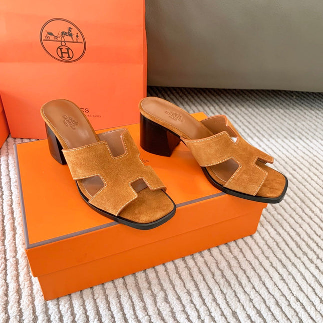 HELIA 60 SANDAL IN BRONZE BROWN SUEDE