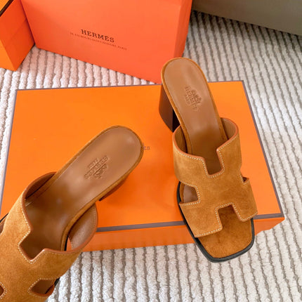 HELIA 60 SANDAL IN BRONZE BROWN SUEDE