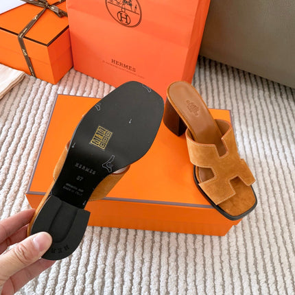 HELIA 60 SANDAL IN BRONZE BROWN SUEDE