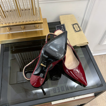 GG SIGNORIA SLINGBACK PUMP JAM LAMBSKIN