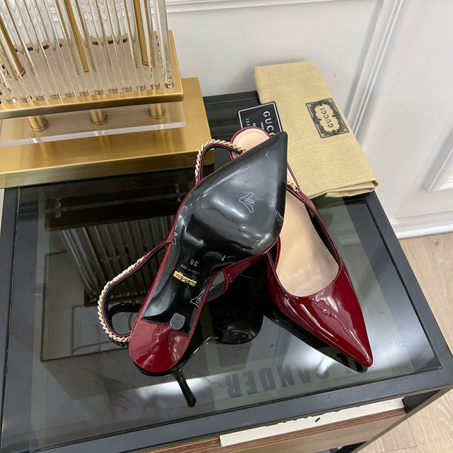 GG SIGNORIA SLINGBACK PUMP JAM LAMBSKIN