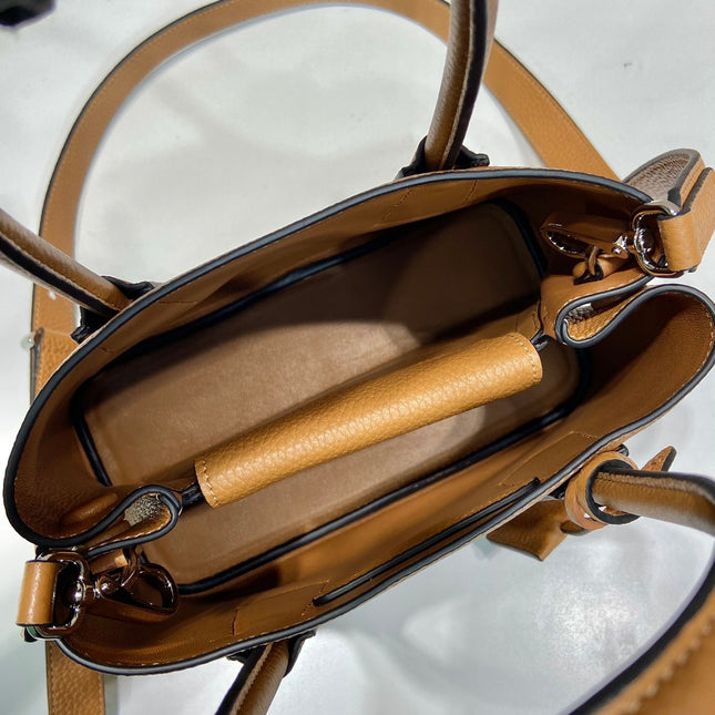 SHOPPING BAG 25 IN GINGER BROWN DEERSKIN