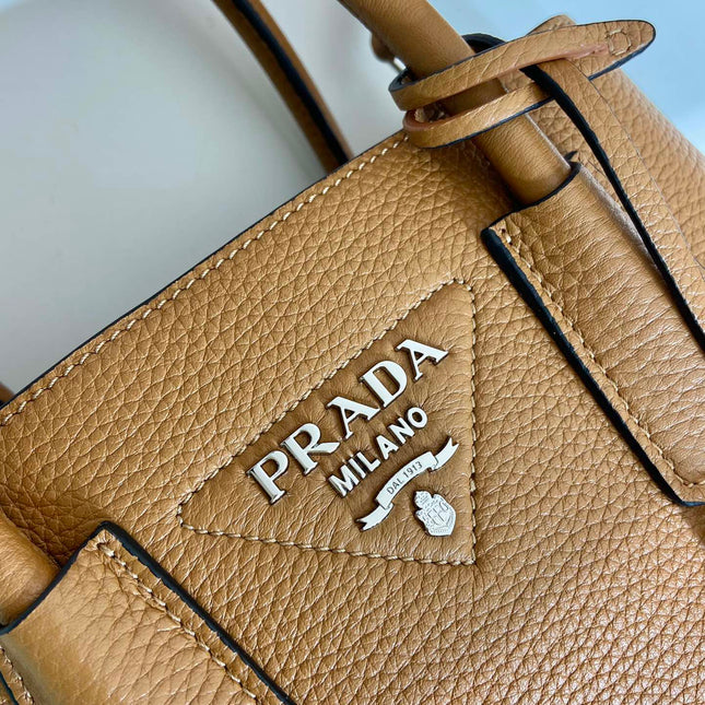 SHOPPING BAG 25 IN GINGER BROWN DEERSKIN