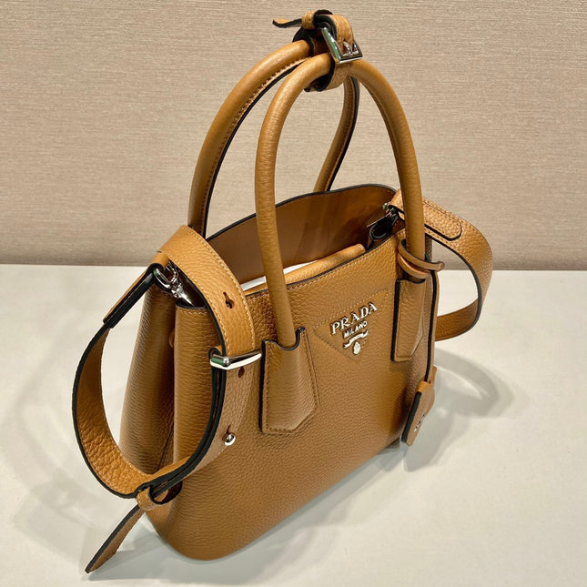 SHOPPING BAG 25 IN GINGER BROWN DEERSKIN