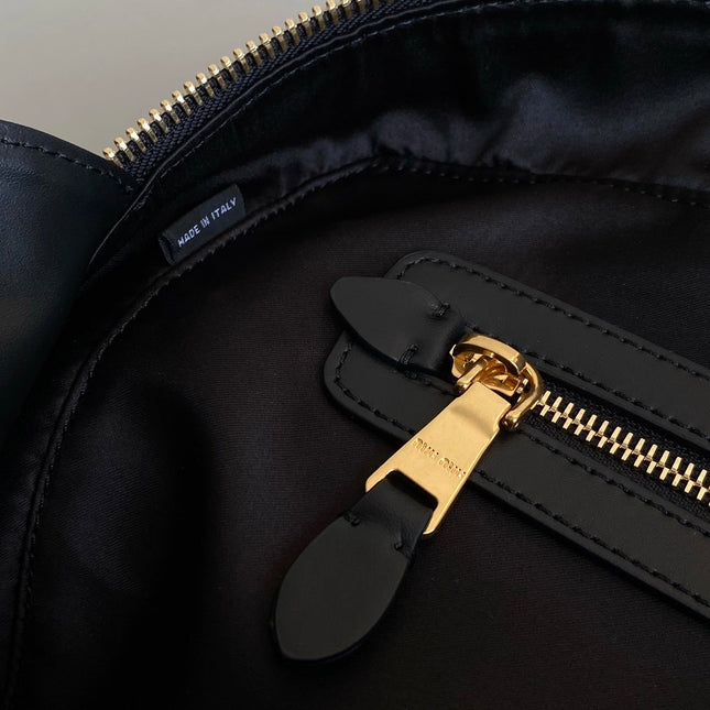BEAU BAG 34 IN BLACK LEATHER