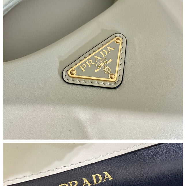 DUMPLING BAG 30 IN WHTE CALFSKIN