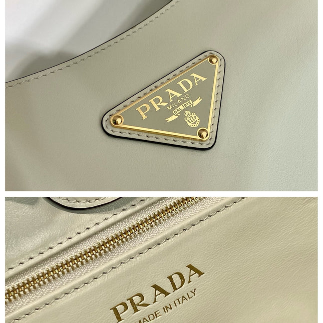 TOTE BAG 28 IN WHITE SHEEPSKIN GOLD LOGO