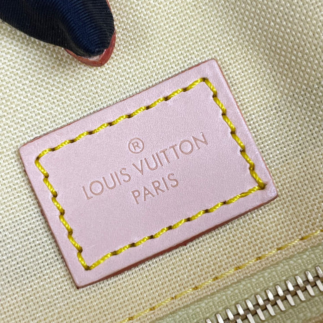 ONTHEGO 35 IN PEACH DAMIER GIANT CANVAS