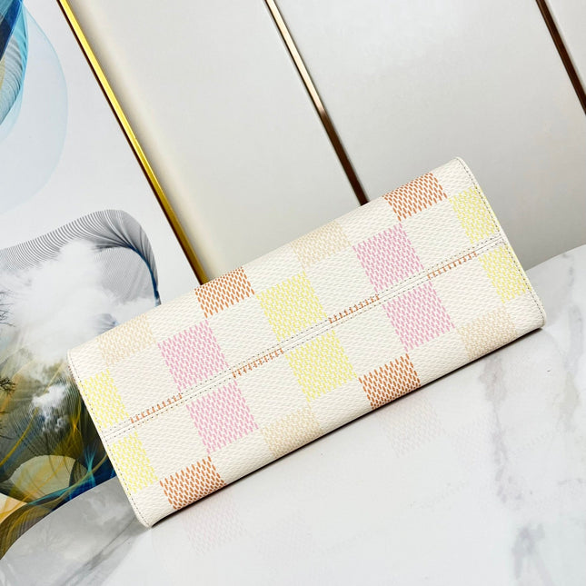 ONTHEGO 35 IN PEACH DAMIER GIANT CANVAS