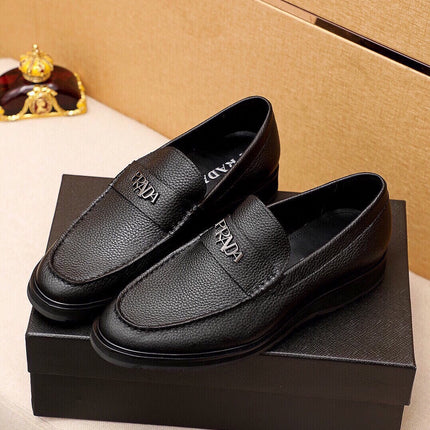 PRA LOAFER IN SIENNA BROWN GRAINED CALFSKIN