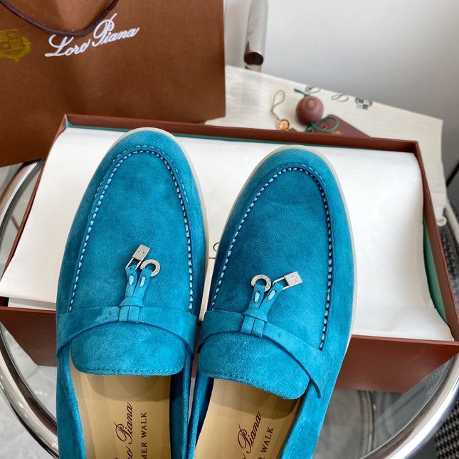 LP SUMMER CHARMS WALK LOAFERS CERULEAN SUEDE