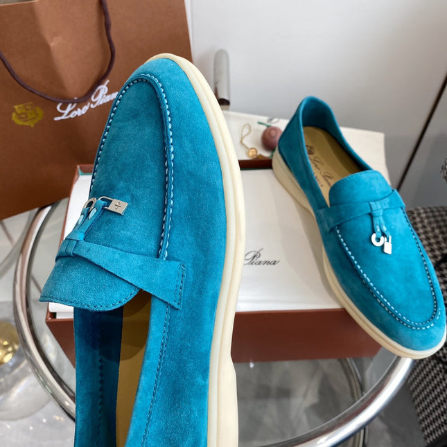 LP SUMMER CHARMS WALK LOAFERS CERULEAN SUEDE
