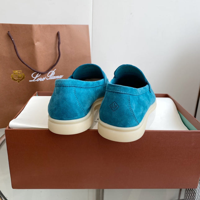 LP SUMMER CHARMS WALK LOAFERS CERULEAN SUEDE