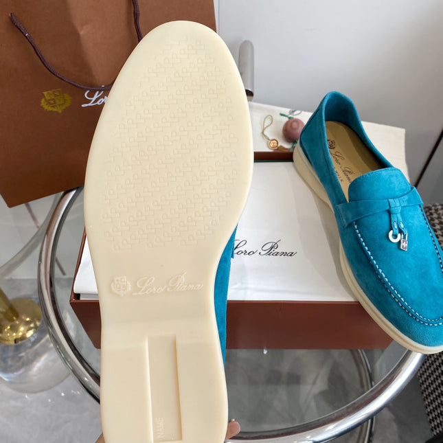 LP SUMMER CHARMS WALK LOAFERS CERULEAN SUEDE