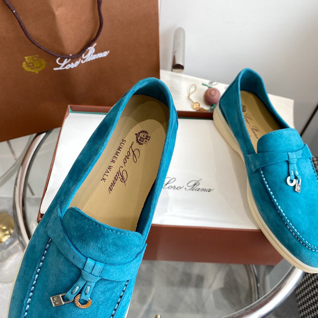 LP SUMMER CHARMS WALK LOAFERS CERULEAN SUEDE