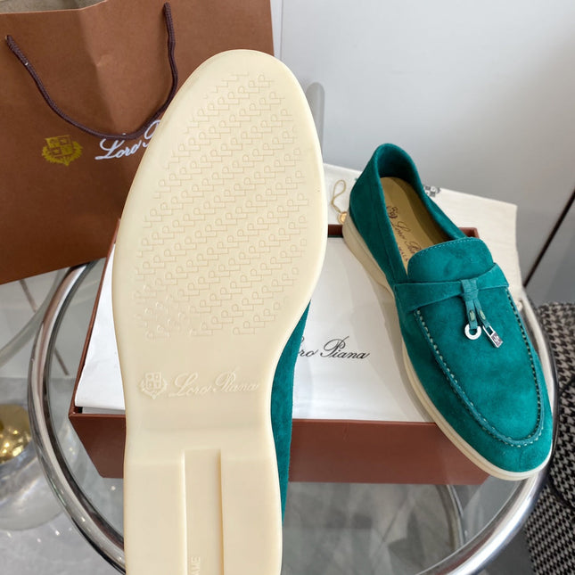 LP SUMMER CHARMS WALK LOAFERS TEAL SUEDE