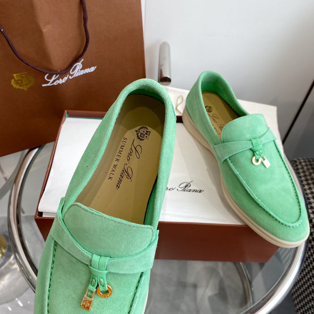 LP SUMMER CHARMS WALK LOAFERS MINT SUEDE