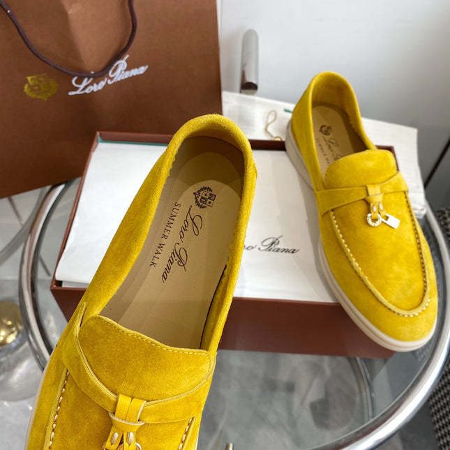 LP SUMMER CHARMS WALK LOAFERS LEMON SUEDE